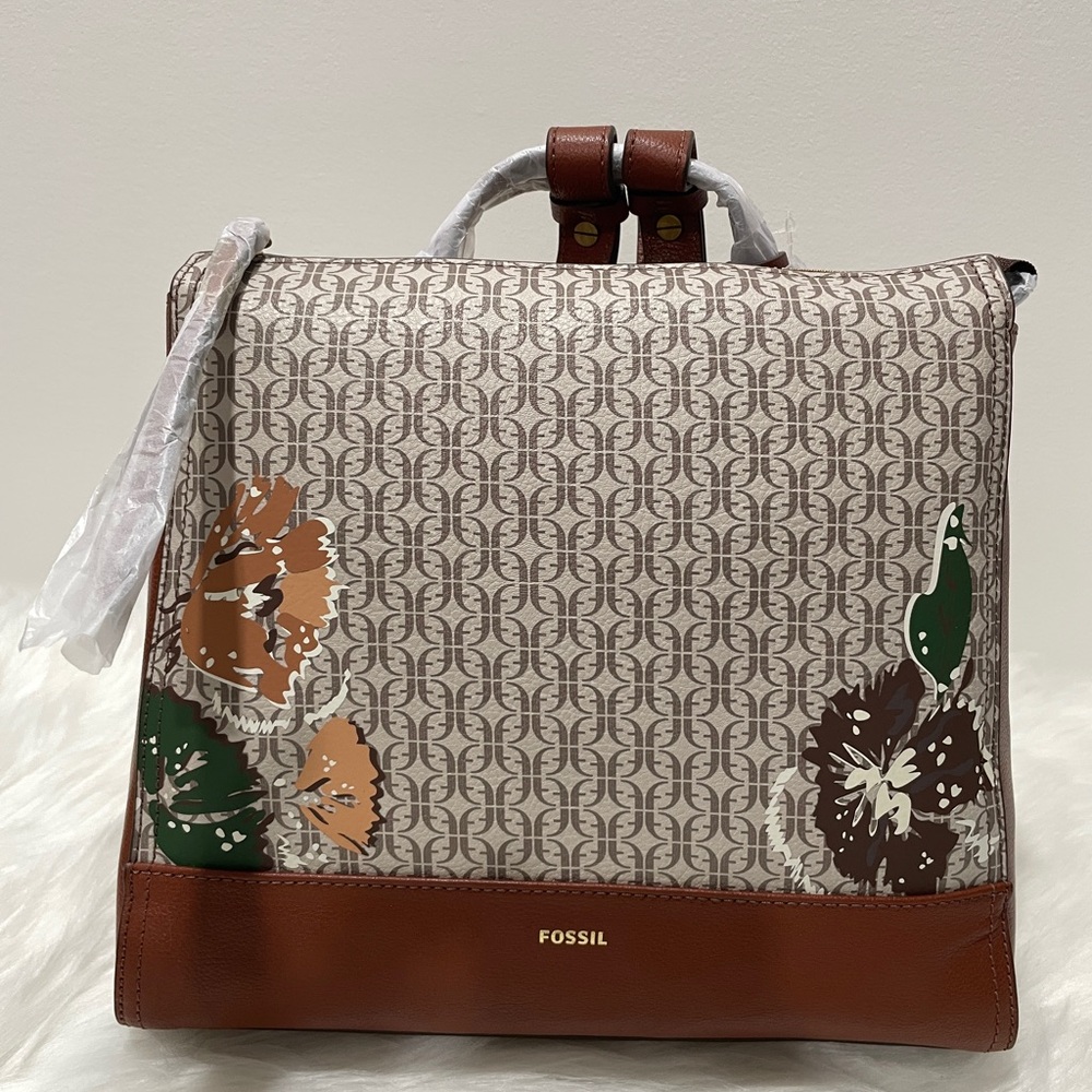 Fossil Elina Sm Back pack Natural Floral